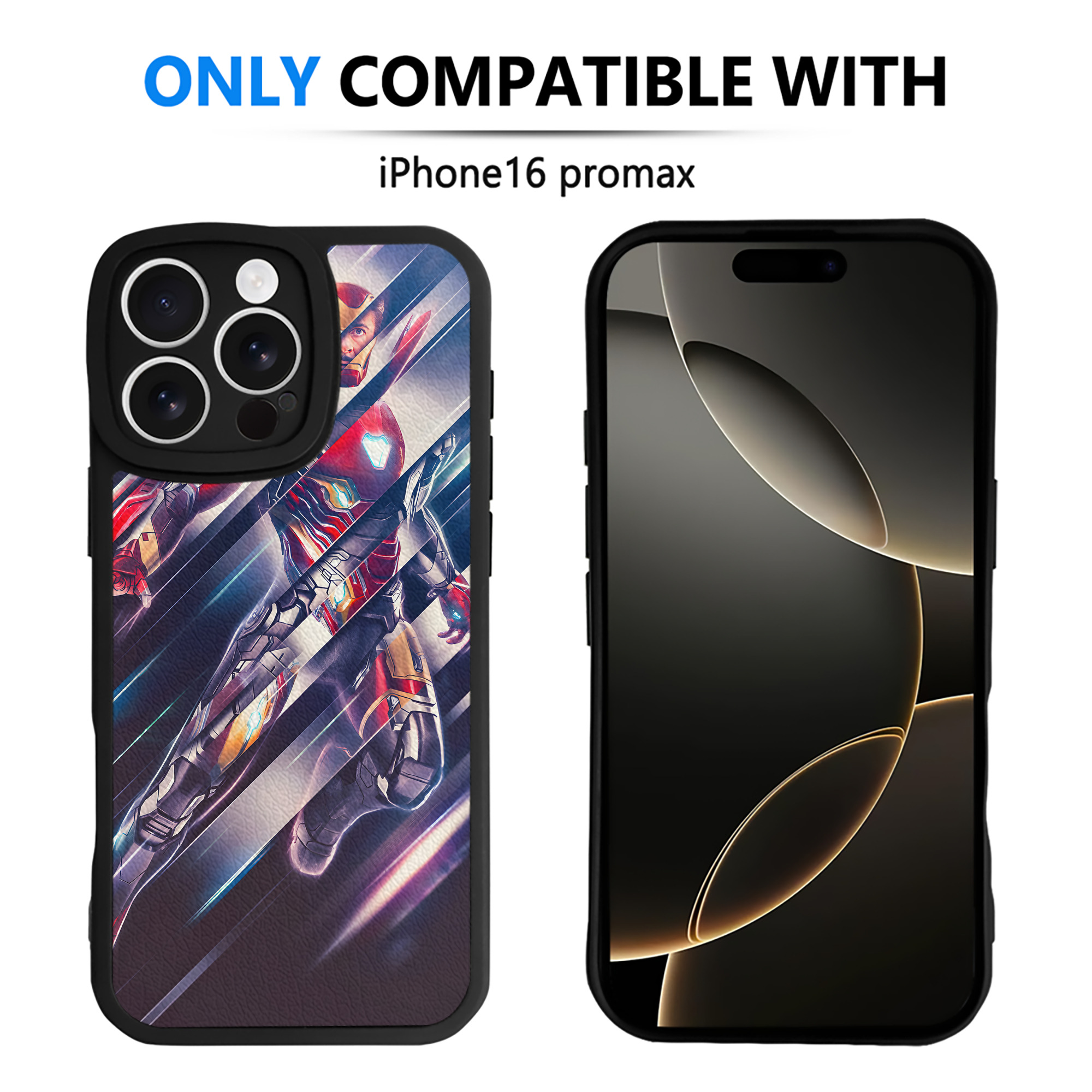 （画像用） アベンジャーズ The Avengers 【iPhone 16シリーズ対応】シリコンスマホケース（レザー調） 材質：シリコン
